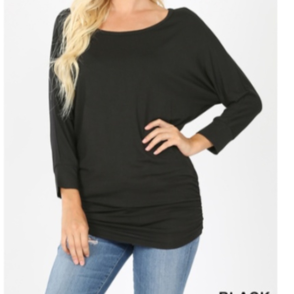 Zenana Dolman- Black- Size Medium- New
